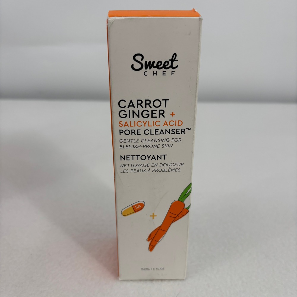 Sweet Chef Carrot Ginger Salicylic Acid Pore Cleanser Face Wash 5oz 150ml NEW